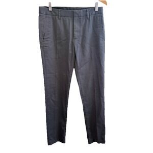 Bonobos Weekday Warriors Friday Gray Flat Front Cotton Pants Men's 30X32